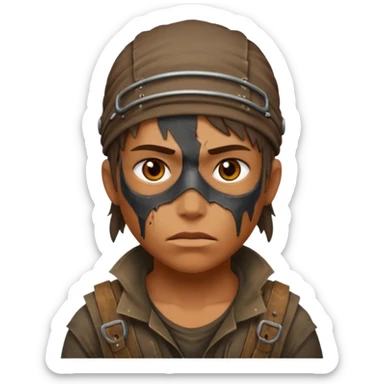 Video game post apocalyptic raider lifelike  sticker