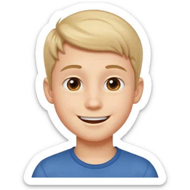 A boy showing right cheek to her mother asking for a gentle playful slap only boy no picture of mother included in emoji
Give side view of right cheek sticker