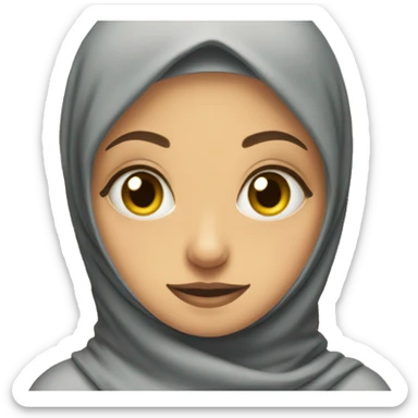 door and hijab girl sniking sticker