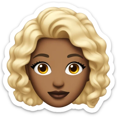 A trendy makeup product sticker