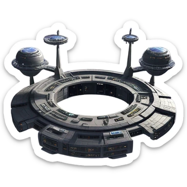 star trek Deep Space Nine Station terok nor sticker