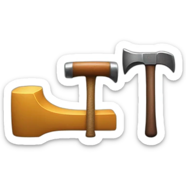 Charactors of "M" and "C", and hammer sticker