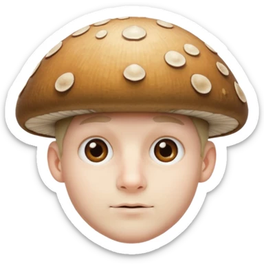 mushroom-capped man
 sticker