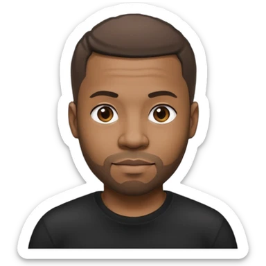 40 year old black man sticker