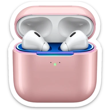 Airpods max light pink  sticker