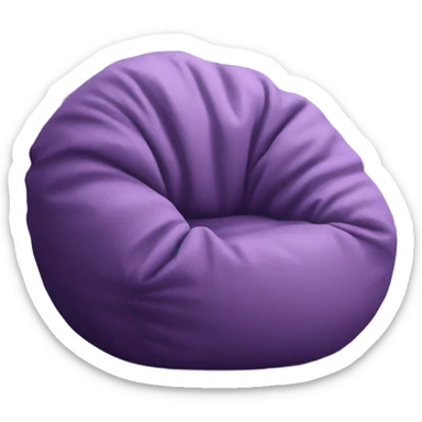 Beanbag purple sticker