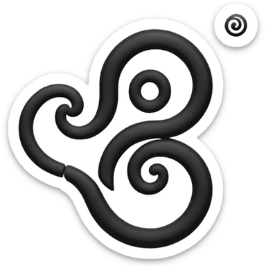 Triskelion faça um emoji desse símbolo  sticker