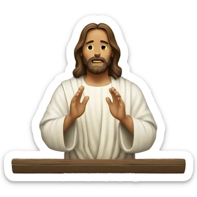 jesus christ pray sticker