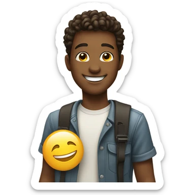 selfie of a smiling guy sticker
