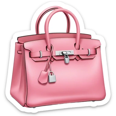 Birkin bag pink sticker
