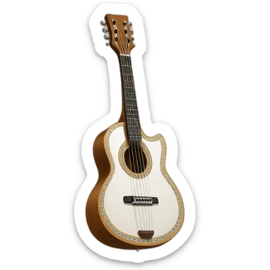 Erlandskian 3 String Guitar Instrument Ethnic sticker