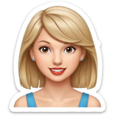 Taylor Swift smile sticker