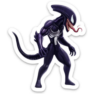 Venom-Xenomorph-Darkrai-Scizor-fusion, full body sticker