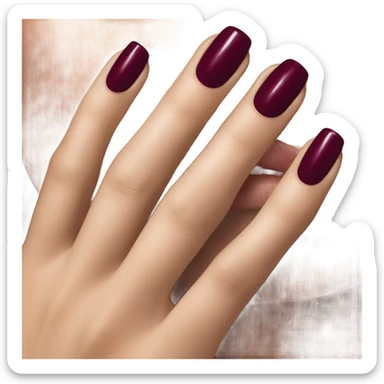 burgundy 💅  sticker