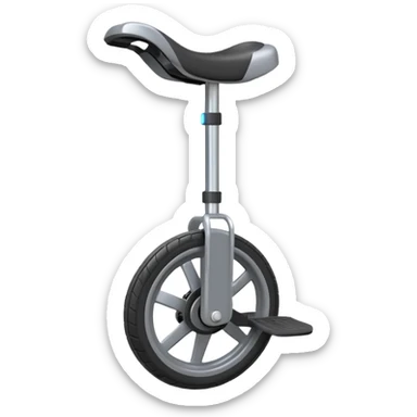 an emoji of an elctronic unicycle in a format 128 pixel by 128 pixels sticker