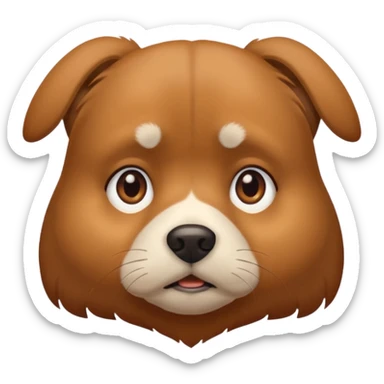 Una perro agobiado sticker