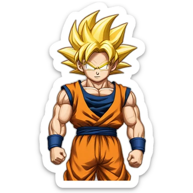 super saiyan goku sticker