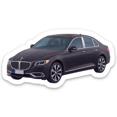 premium sedan with a transparent film partially covering the car, film in the process of being installed, elegant and sophisticated sticker