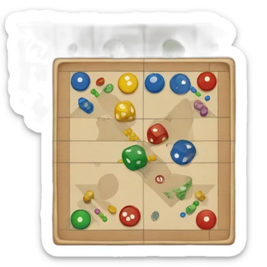 ludo board game sticker