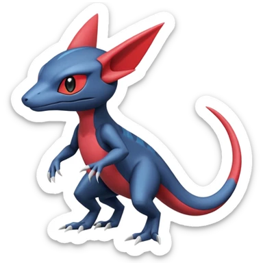 Heliolisk-Sneasel-Salandit-Cyclizar-Genesect-Pokémon, full body sticker