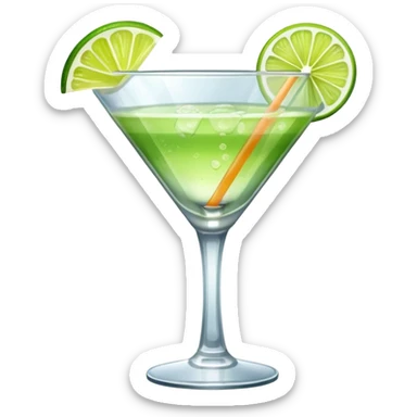 cocktail glass sticker