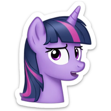 twilight sparkle grossed out sticker