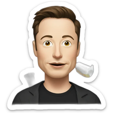 elon musk doing drugs, for educational purposes only, inclusiveness and positive, LGTBQ+ sticker