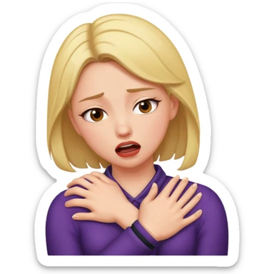 Sexy girl being seductively choked  sticker