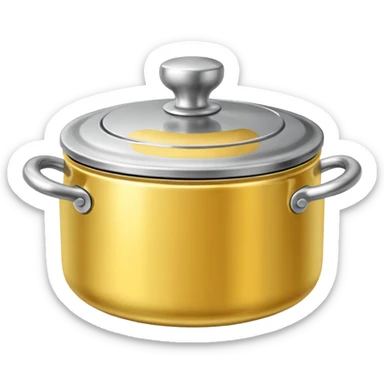 Pot Lid with a knob  sticker