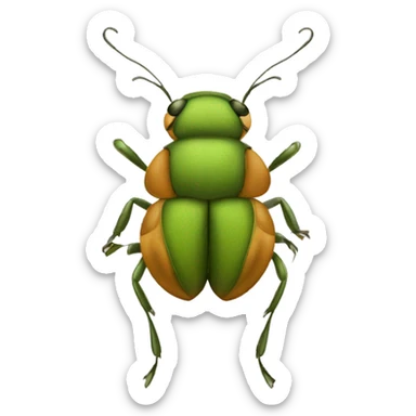 insecte long comme une chenille, avec plein de pattes sticker