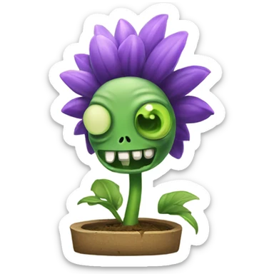 Plants vs zombies sticker