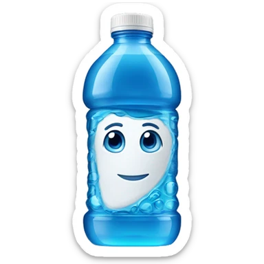 A bottle of blue Prime Hydration drink sticker