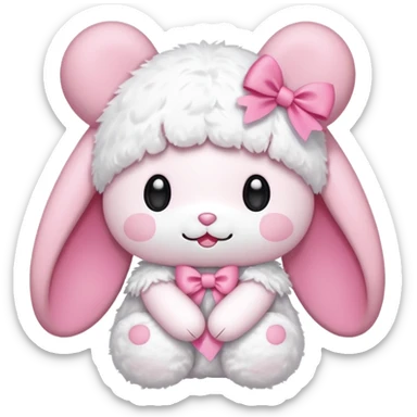 My melody ribbon sticker