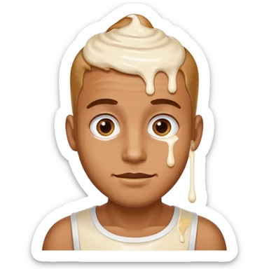 bengali man called ibrahim covered in milk sticker