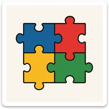 Puzzle sticker