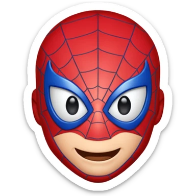 Spiderman emoji sticker