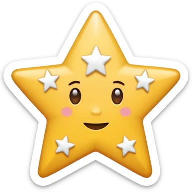 Emoji de um quadrado branco com o símbolo de uma estrela central igual deste emoji ✨ sticker
