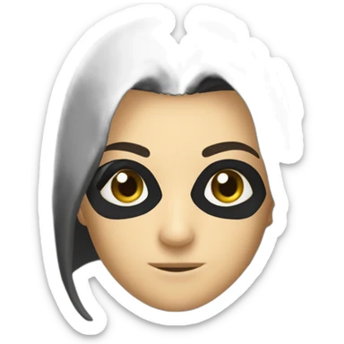 Tete ninja avc lunete yeux tenebreux sticker