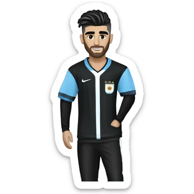 Zayn Malik con la jersey de argentina  sticker