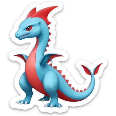 Inteleon-Amaura-Salamence-Pokémon-fusion (full body) sticker