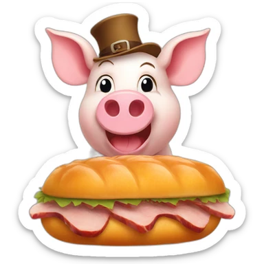 Pork at Octoberfest sticker