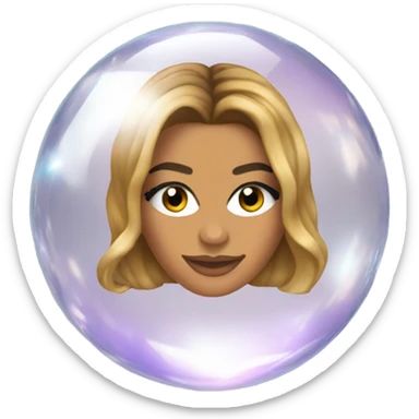 Beyonce inside a cristal ball  sticker