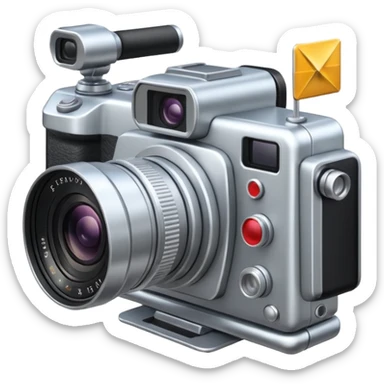 Camera with directions arrows or area view sticker