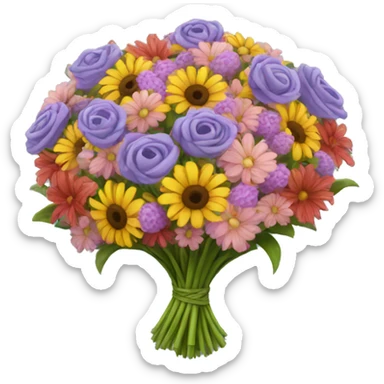 huge bouquet of flowers sticker