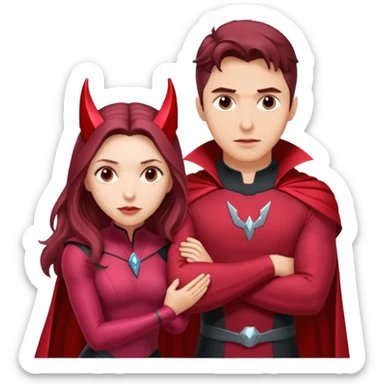 Billy Maximoff and Scarlet Witch sticker