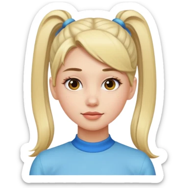 cô gái ấy buộc tóc cao sticker