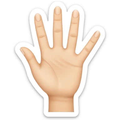 Mano con il mignolo all' in sù sticker