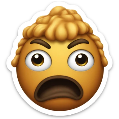 An evil poo emoji sticker