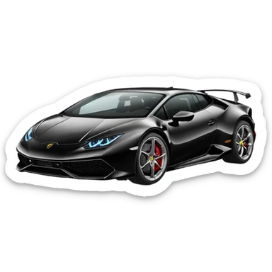 Lamborghini huracan, noir sticker