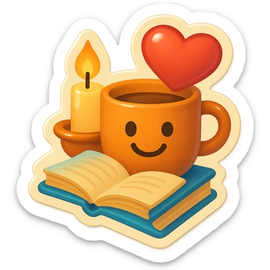 iOS 18 emoji, Pinterest-inspired, cozy and cute, subtle shadows, no text sticker